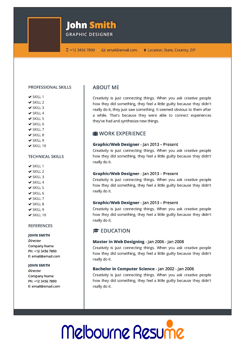 resume melbourne
